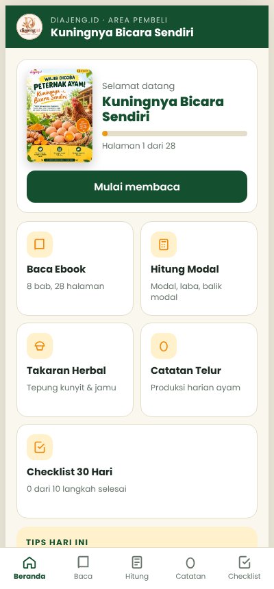 Tampilan aplikasi Kuningnya Bicara Sendiri di HP